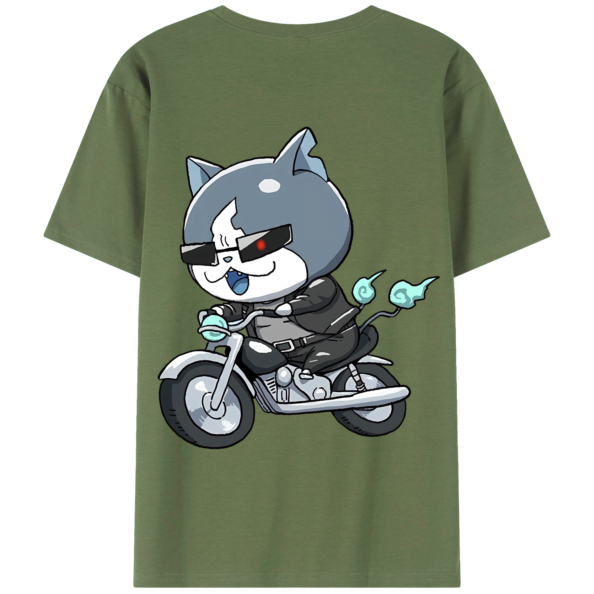 （画像用） 妖怪ウォッチ Yo-kai Watch 綿100％ メンズ半袖Tシャツ（バックプリント） 通気性